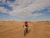 Simpson Desert Bike Challenge, 2007DAY 4 STAGE 7 Rider 14 Andrew Koop approaches the Birsdville Track