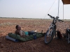 Day 1 Afternoon Stage - George Couyant enjoys an expansive view as he recovers from the first day\'s riding