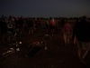 Day 3 Morning Stage - Riders gather pre-dawn at the startline