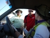 Day 3 Afternoon Stage - Race organisers - Ian, Mark and Grim discussing the pending vehicle evacuation tomorrow