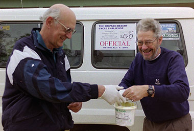 The original Bum Doctors. Dr John (left) with Dr Ian Bowmaker 2001